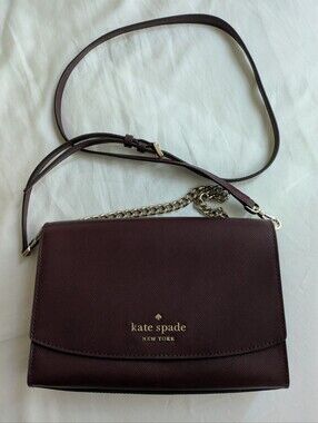 Kate Spade Carson Convertible Crossbody Bag in Cherrywood Saffiano Leather
